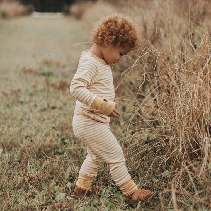 Bamboo Organic Cotton Loungewear - Sun Stripe