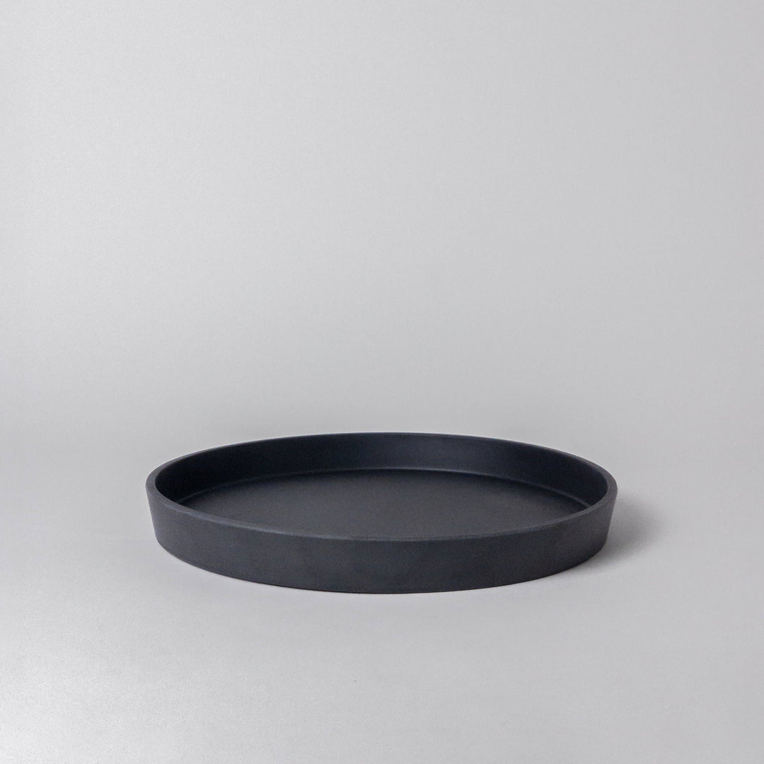 11” Bamboo Fibre Decor Tray - BLACK