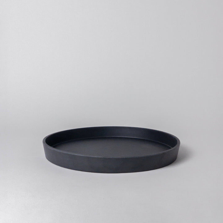 11” Bamboo Fibre Decor Tray - BLACK