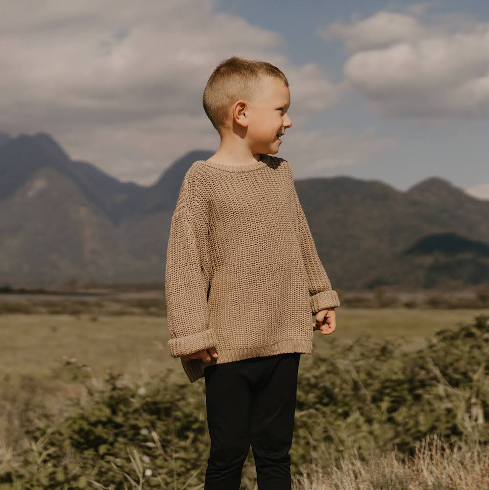 Chunky Knit Sweater | Baby & Toddler | Taupe