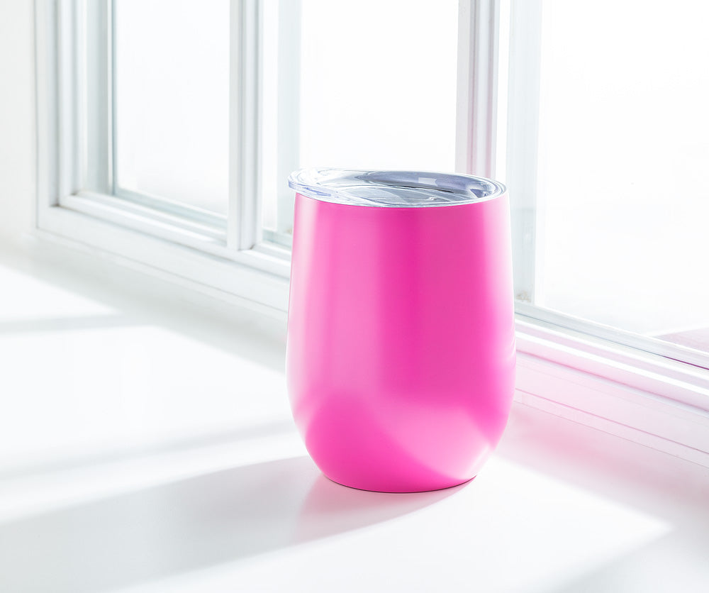 Insulated Wine Tumbler - Pink