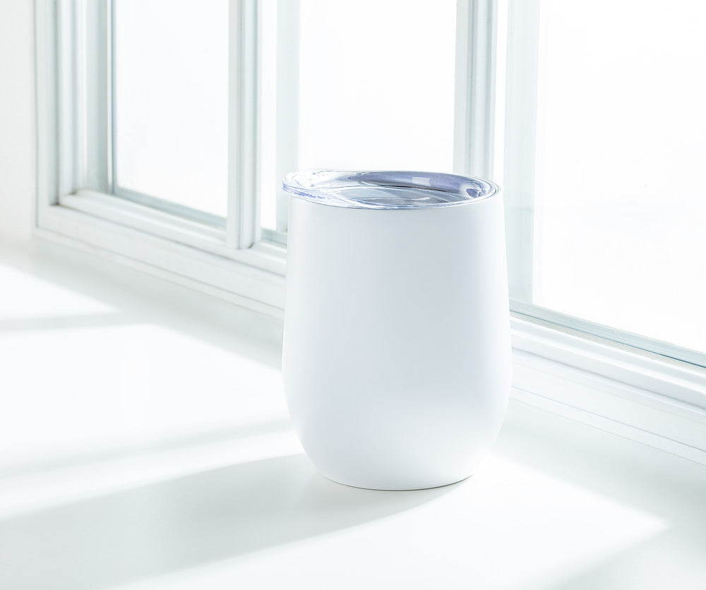 Insulated Wine Tumbler - White
