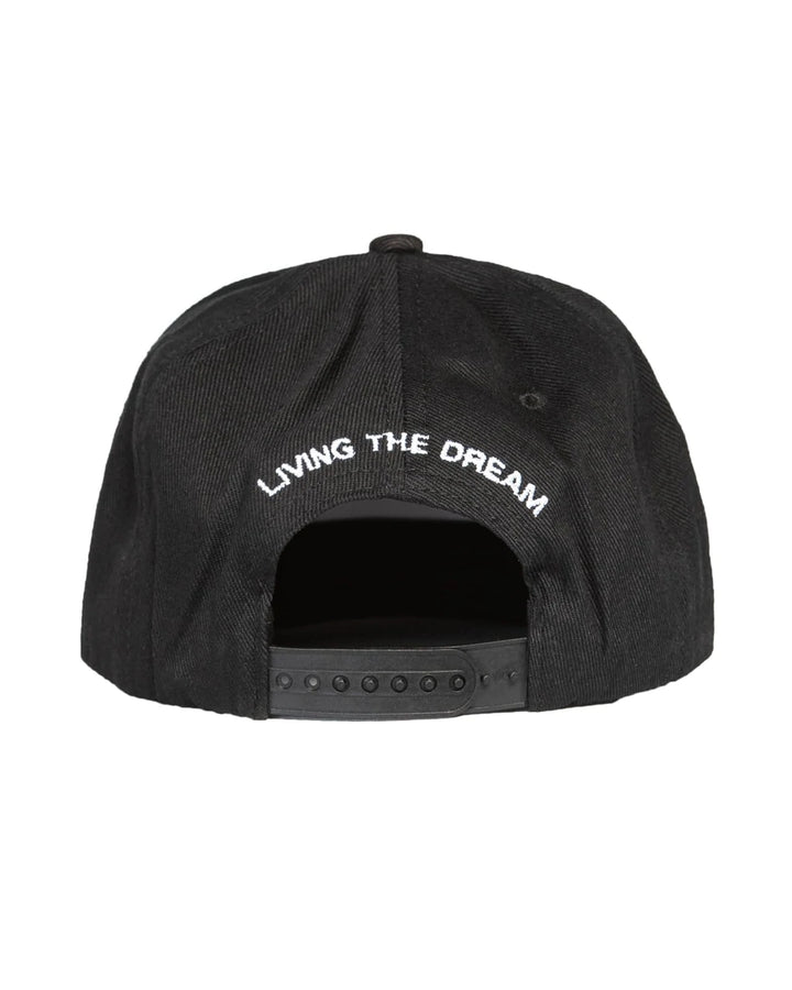 Black Logo Curved Snapback