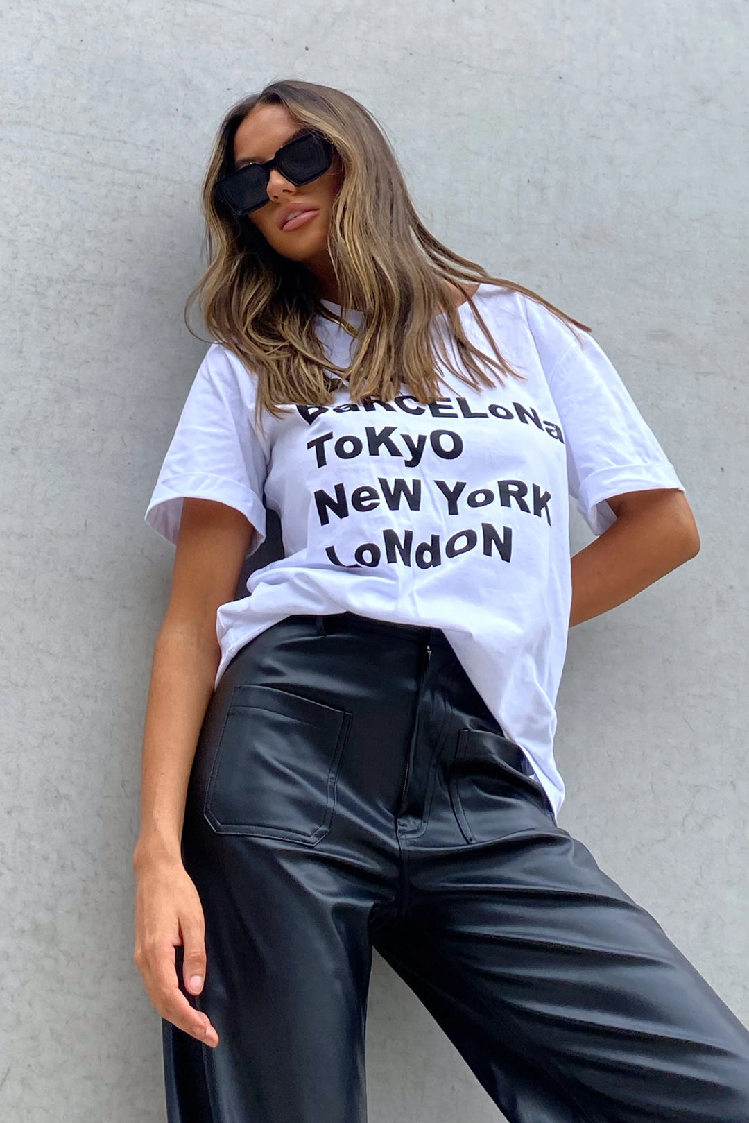 MADISON THE LABEL | Barwon Vegan Leather Pants | Black