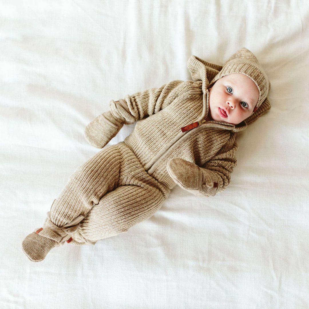 Goumikids | Baby/Kids Organic Cotton Knit Pants - Pecan