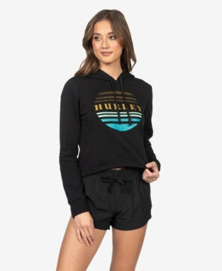 Hurley Dotty Cut Off Hoodie