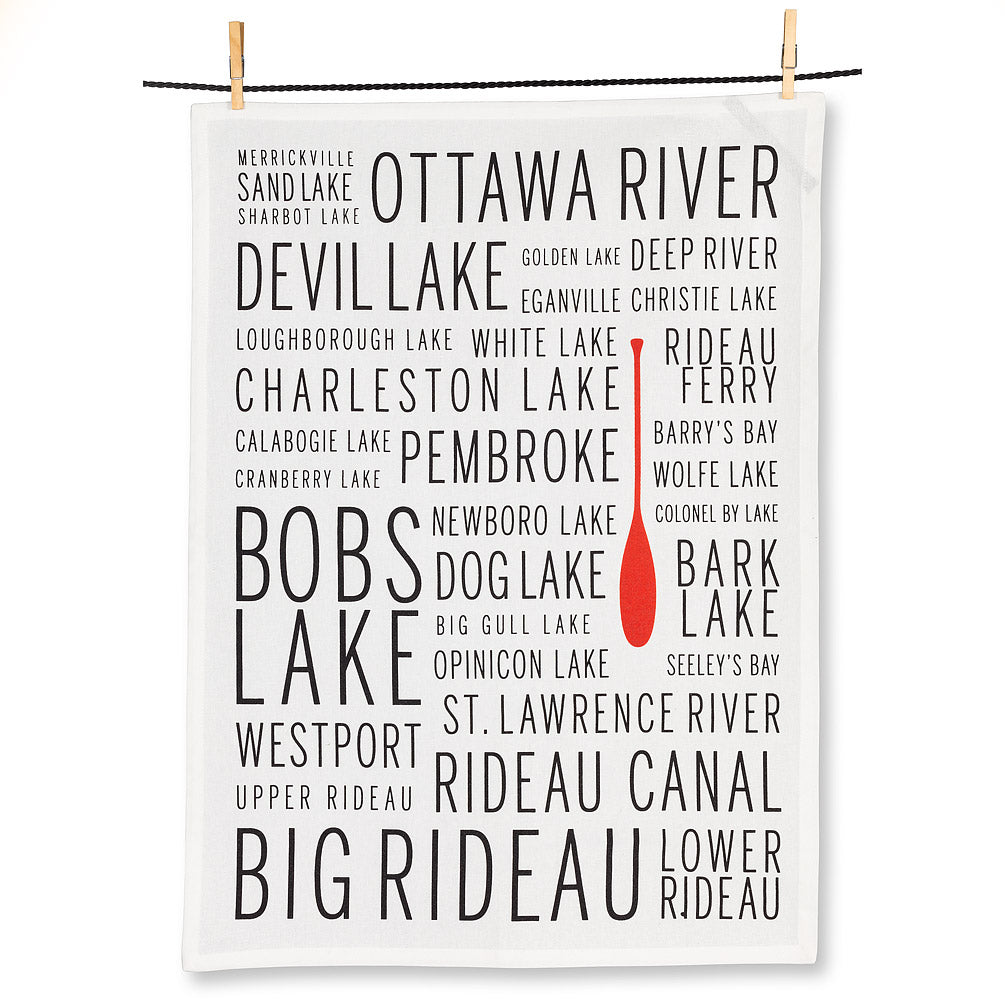 Eastern Ontario Names Tea Towel