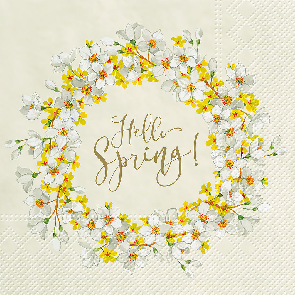 Hello Spring Napkins - 20 pack