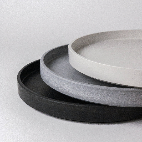 10.7" Signature Stone Large Decor Tray - WHITE