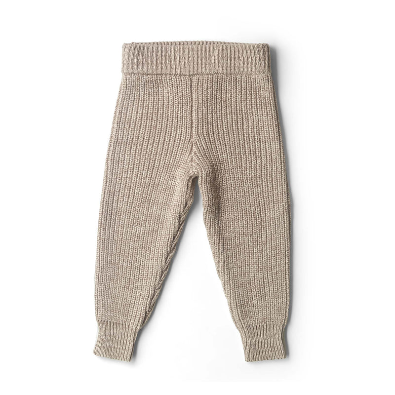 Baby/Kids Organic Cotton Knit Pants - Pecan