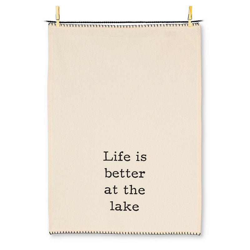 Life Is Better At The Lake Tea Towel