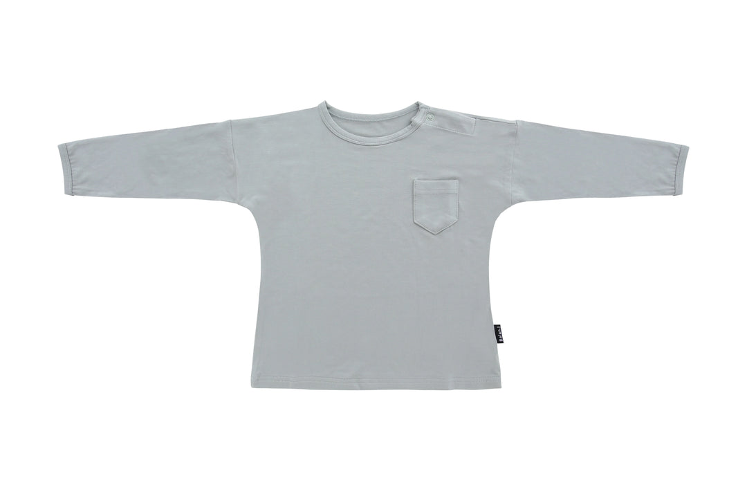 BELAN.J Long Sleeve Pocket Tee | Fog