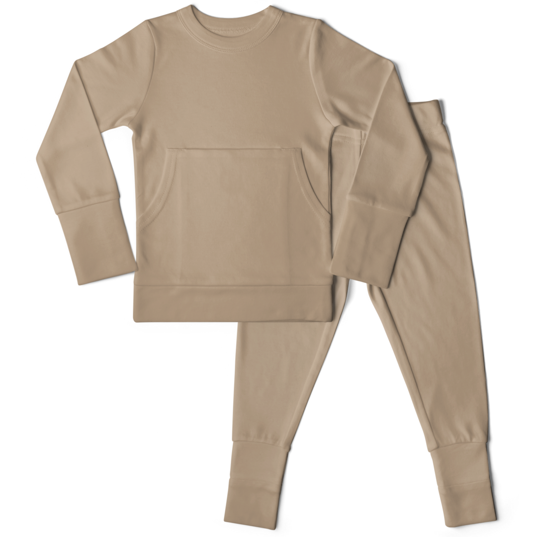 Bamboo Organic Cotton Loungewear - Sandstone