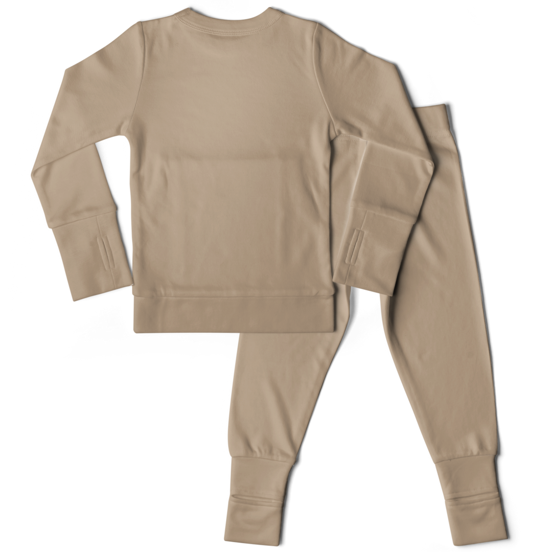 Bamboo Organic Cotton Loungewear - Sandstone