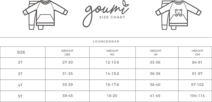 Bamboo Organic Cotton Loungewear - Midnight