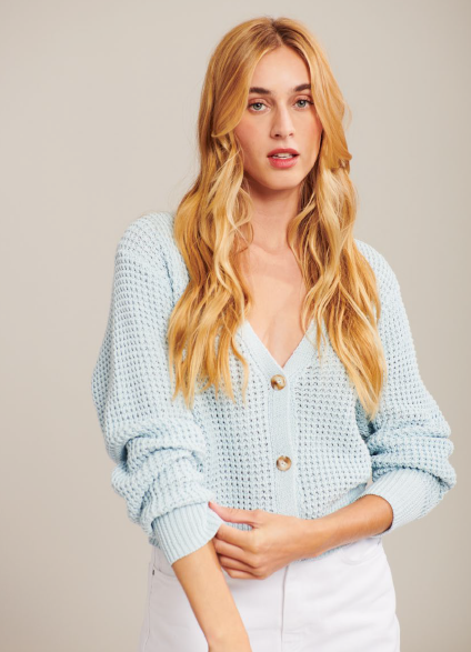 JOHN + JENN Ollie Cropped Cardigan | Clearwater