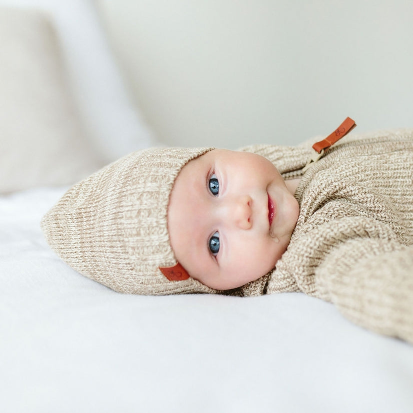 Goumikids | Organic Cotton Knit Beanie - Pecan