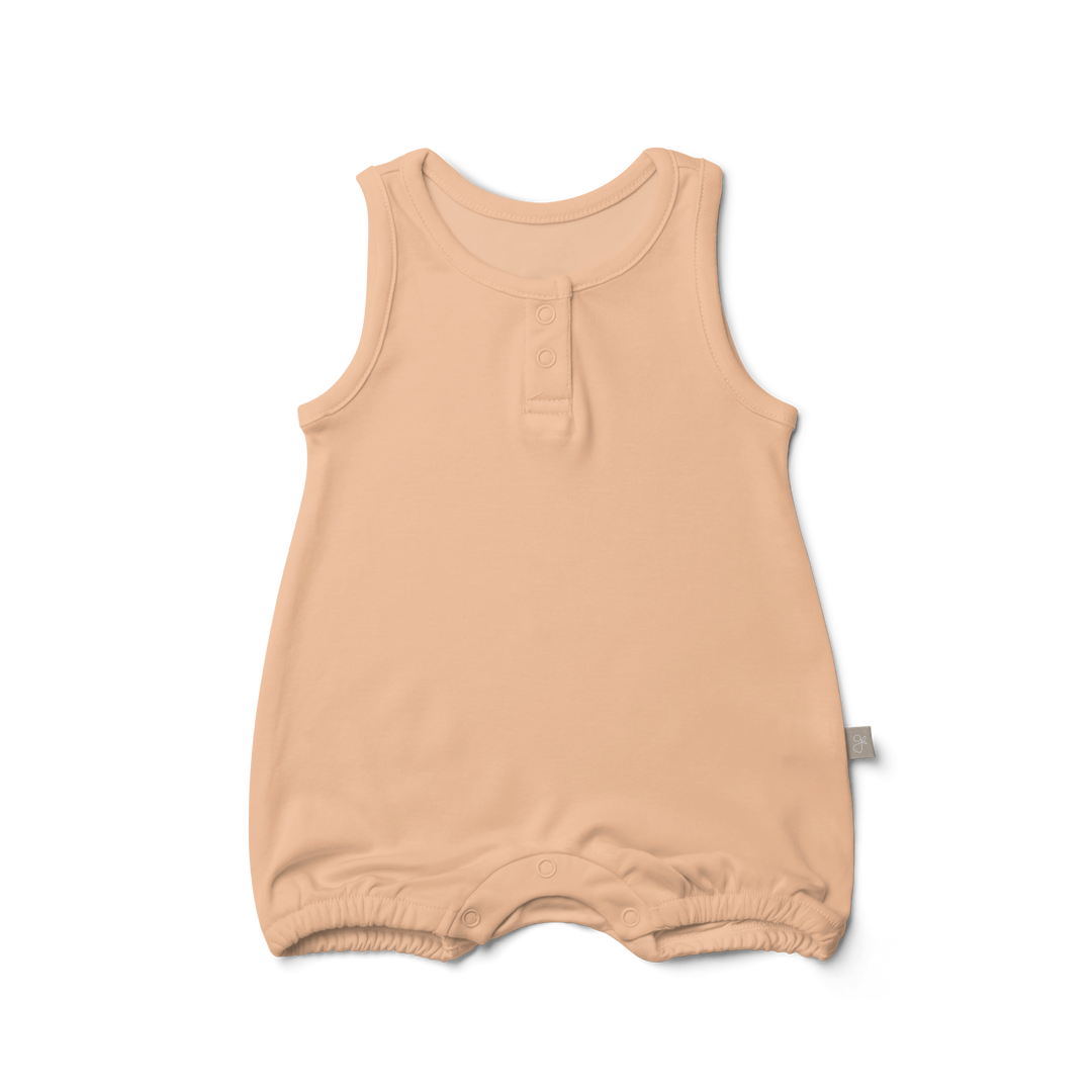 Bamboo Organic Cotton Romper - Poppy