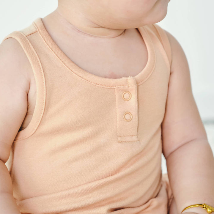 Bamboo Organic Cotton Romper - Poppy