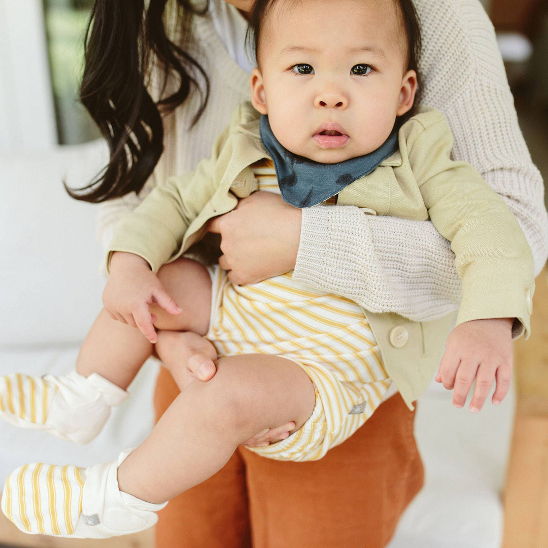 Bamboo Organic Cotton Romper - Sun Stripe