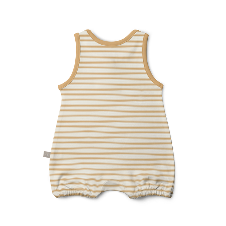 Bamboo Organic Cotton Romper - Sun Stripe