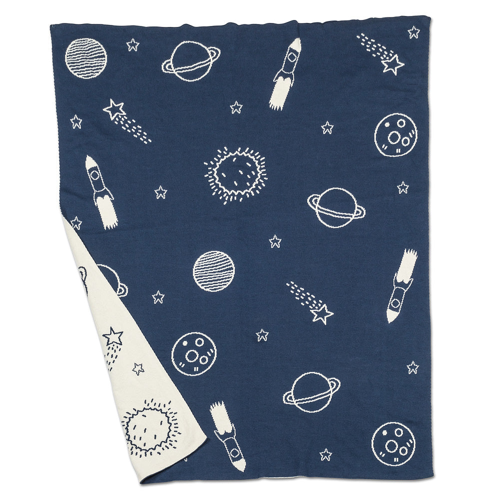 Knit Throw Blanket - Space, 32x40