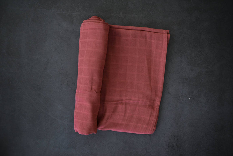 Organic Swaddle, Essentials Collection - Rosewood