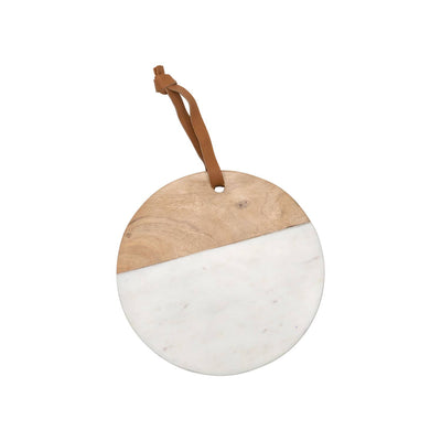 Round White Marble Cutting Board