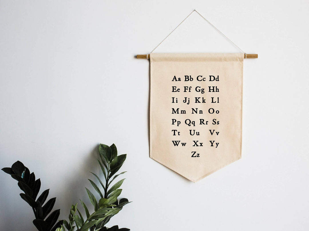 Schoolhouse Alphabet Canvas Banner