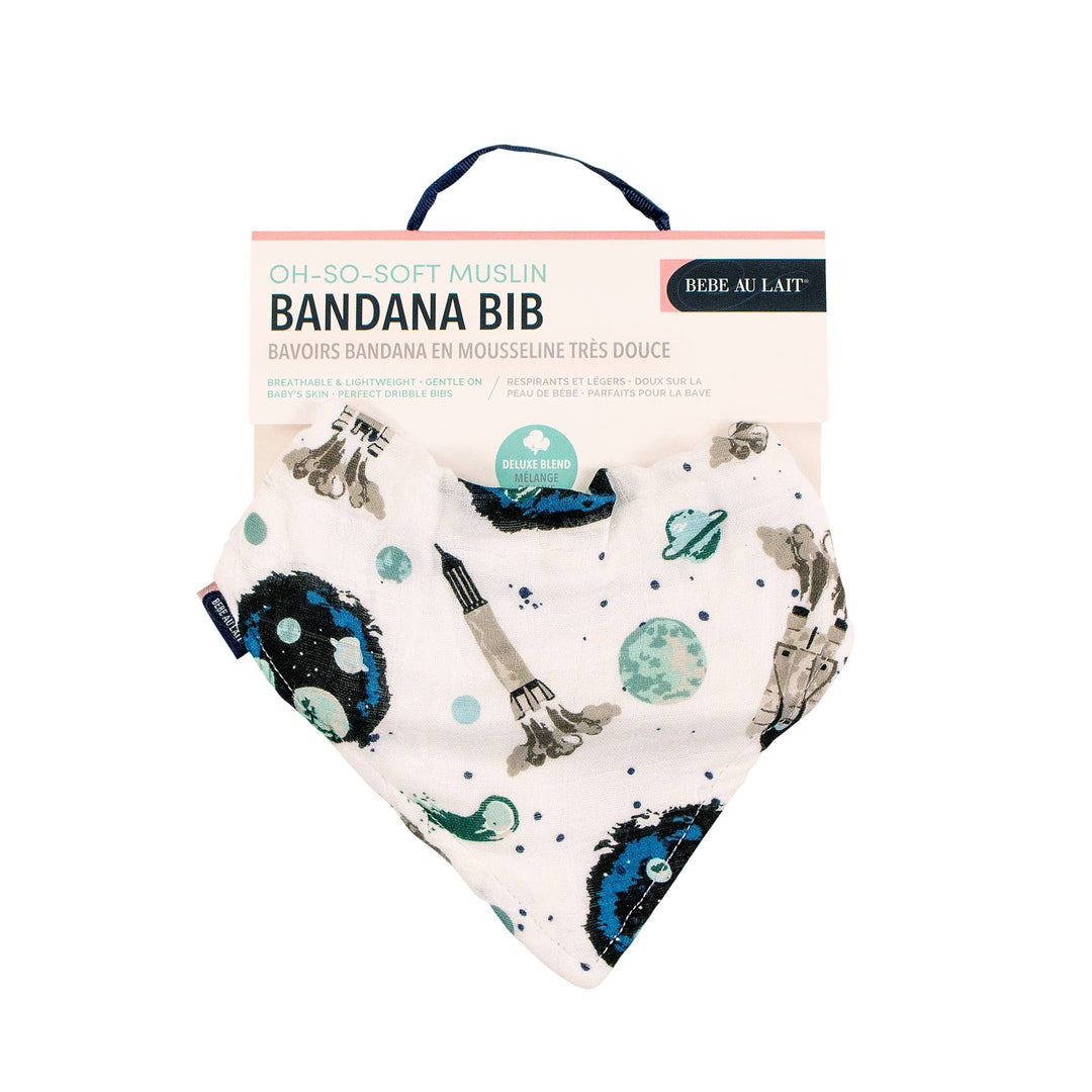 Space Oh-So-Soft Muslin Bandana Bib