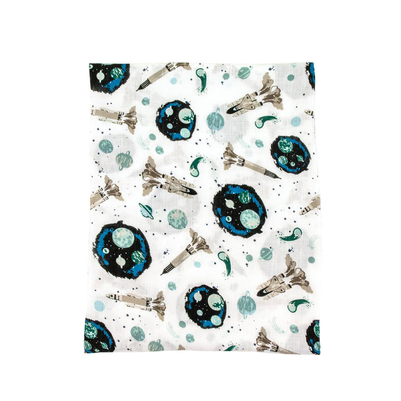 Space Oh-So-Soft Single Muslin Swaddle Blanket
