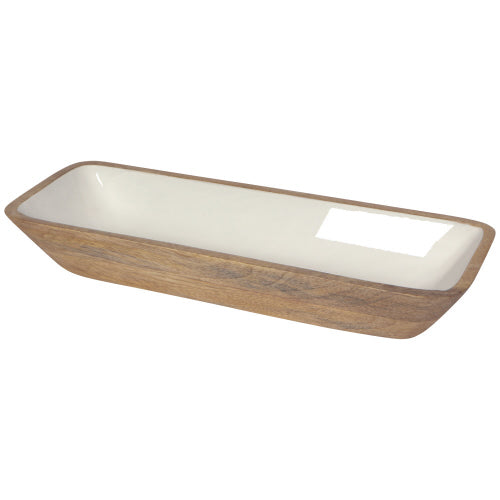 Mango Wood Rectangular Bowl