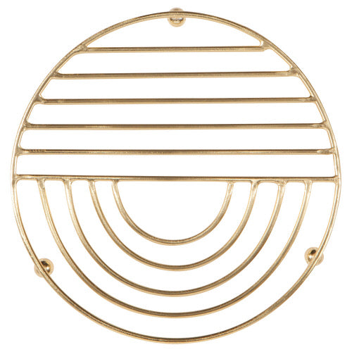 Trivet Sunup Brushed Gold - 6in