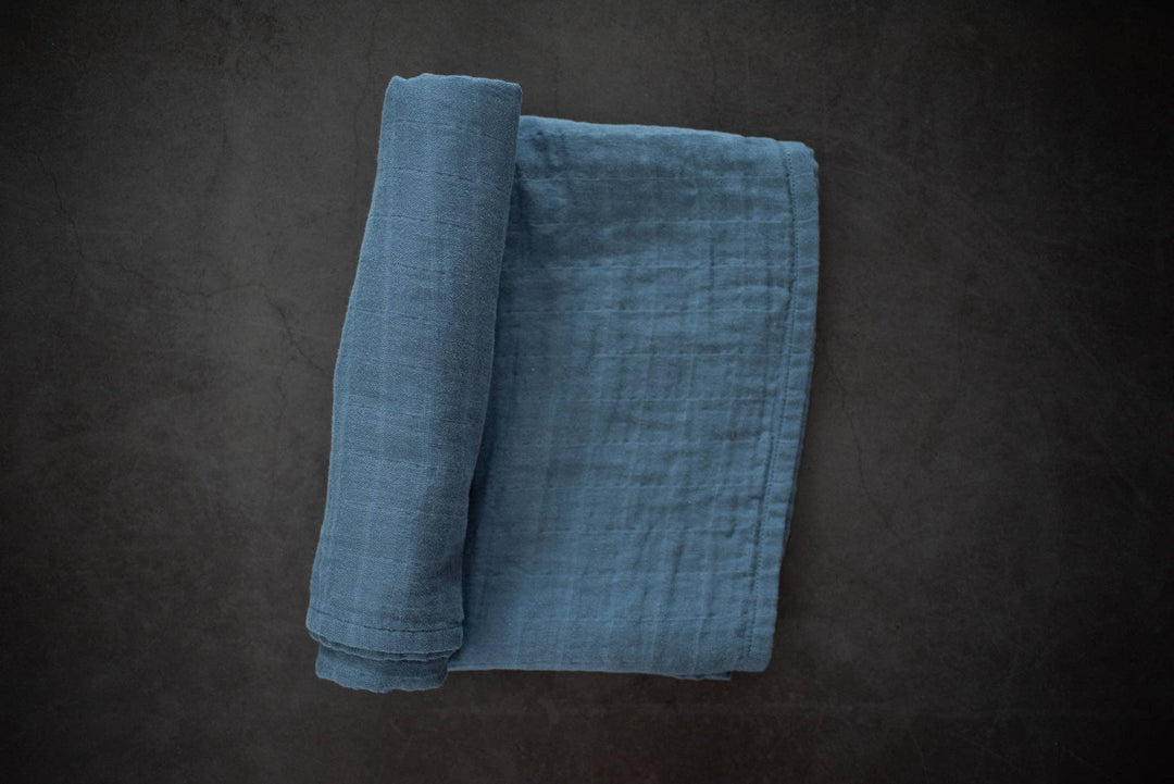 Organic Swaddle, Essentials Collection - Stonewash