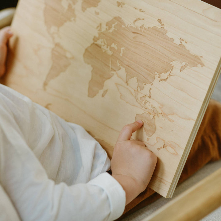 Wooden World Map