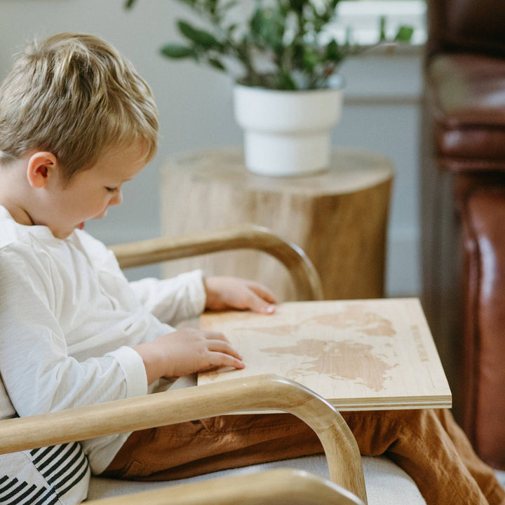 Wooden World Map